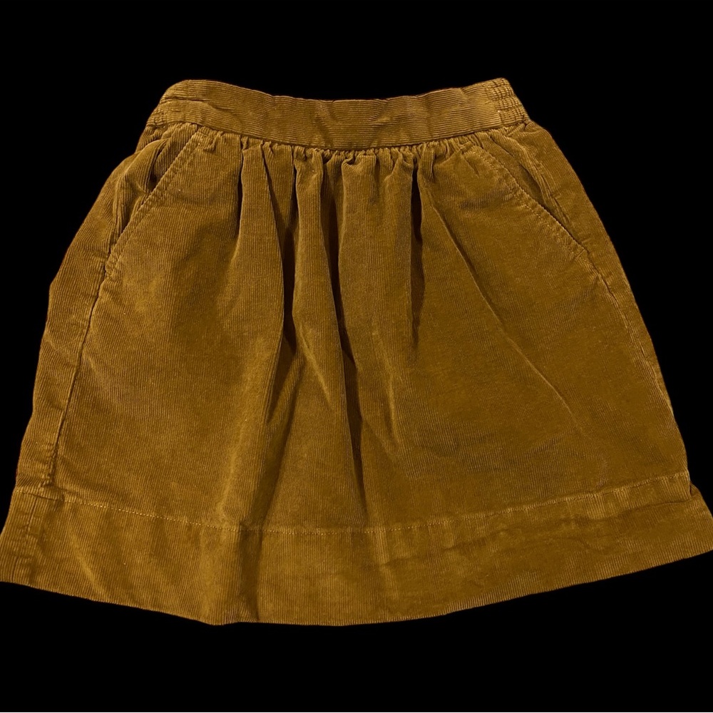 Crewcuts girls brown courduroy skirt